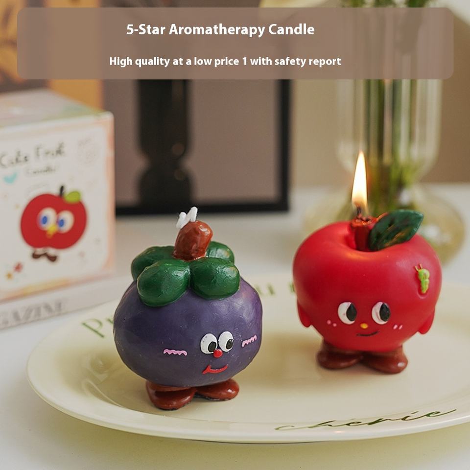 Fruit Cute Scent Candle With Color Box