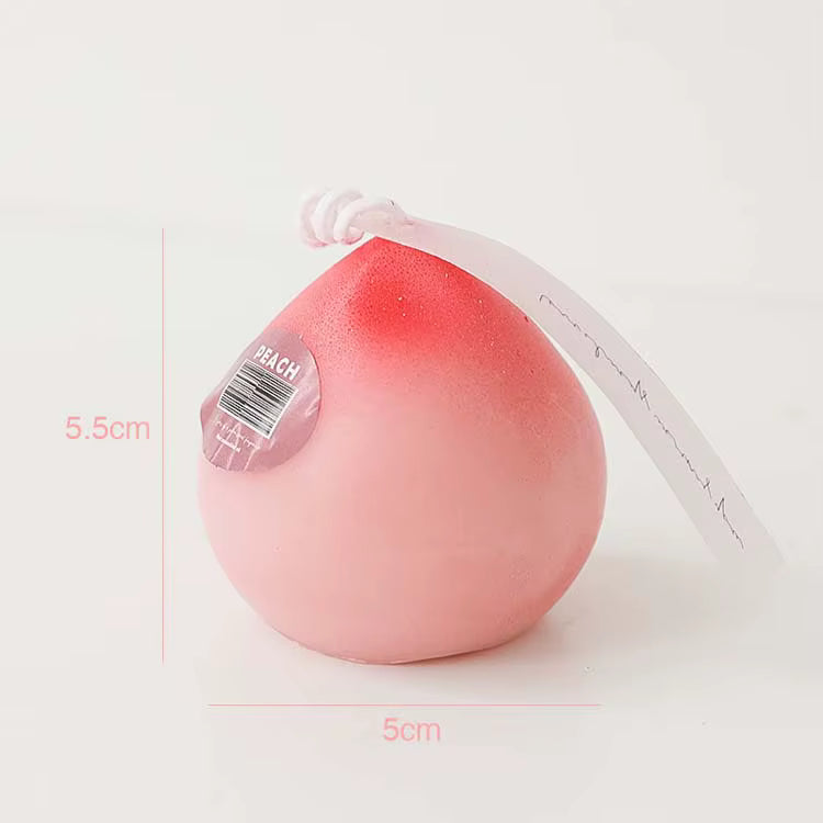 Honey Peach Scented Soy Wax Candle – Fruit-Shaped Home & Party Décor