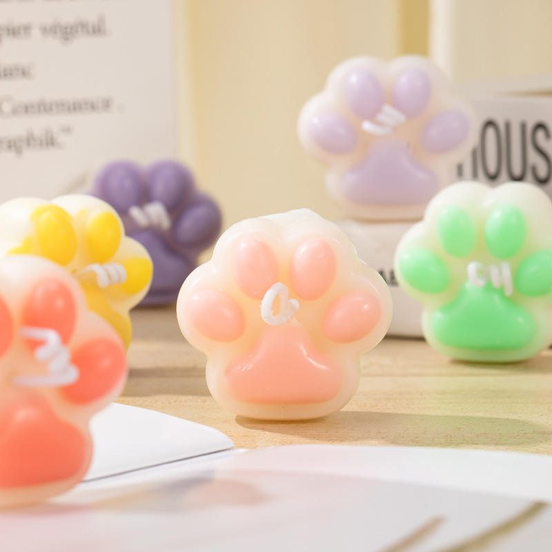 Animal Paw Print Candle