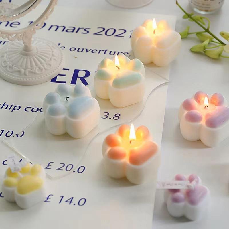 Animal Paw Print Candle