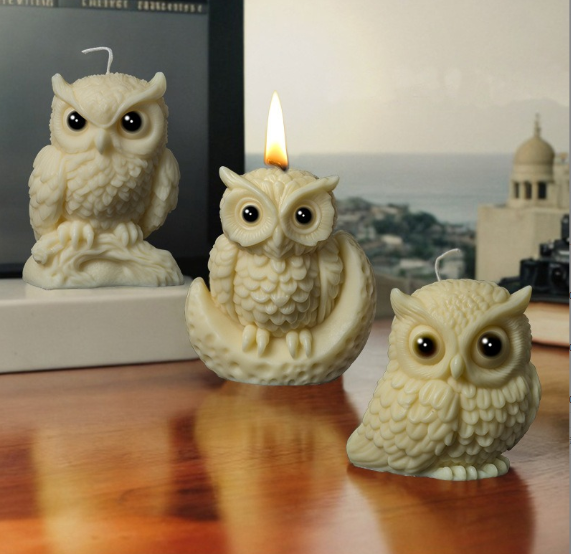 Owl Shaped Candle