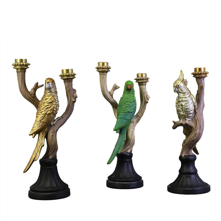 parrot-shaped candle