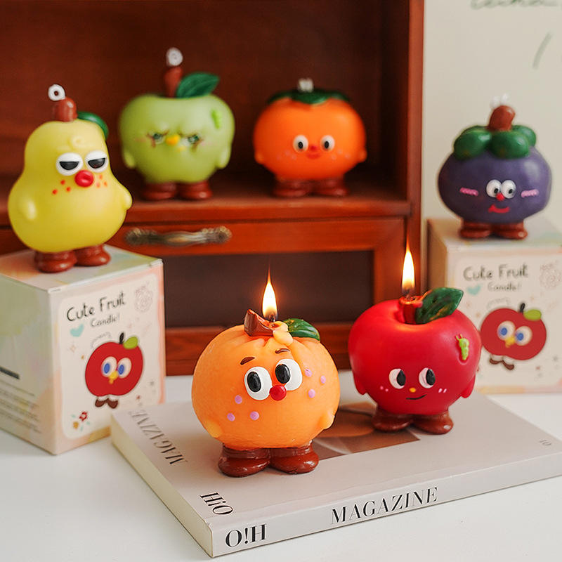 Fruit Cute Scent Candle With Color Box
