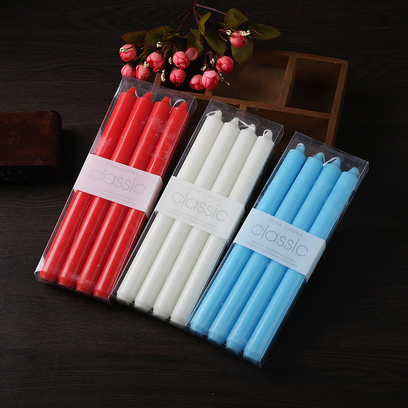 Unscented  Assorted  Colors  Mini Taper  Candle