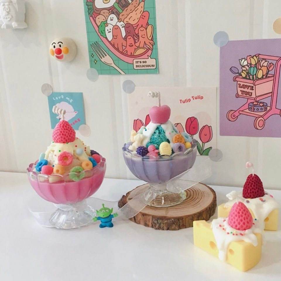 Frozen Fruit Popsicle Candle