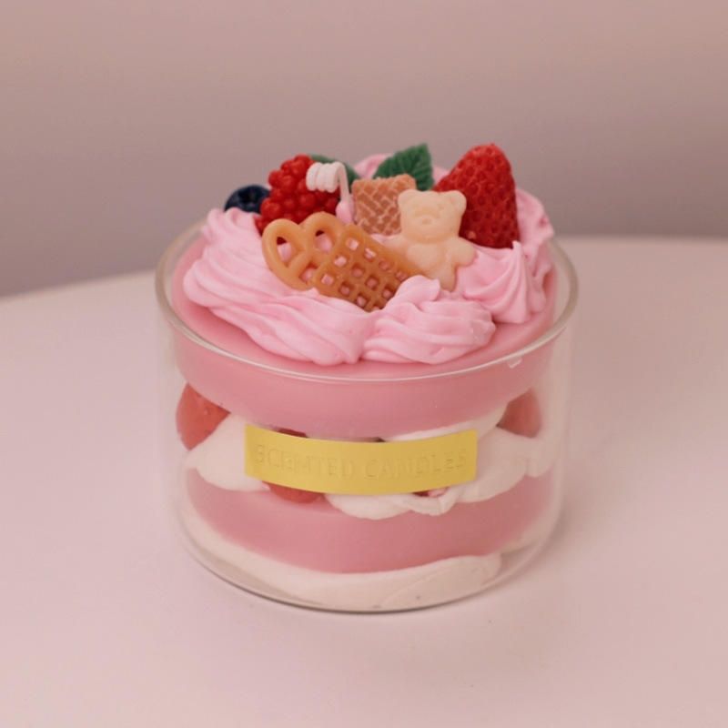 Custom Modern Handmade Scented Candle in Cute Quirky Fruit Shape