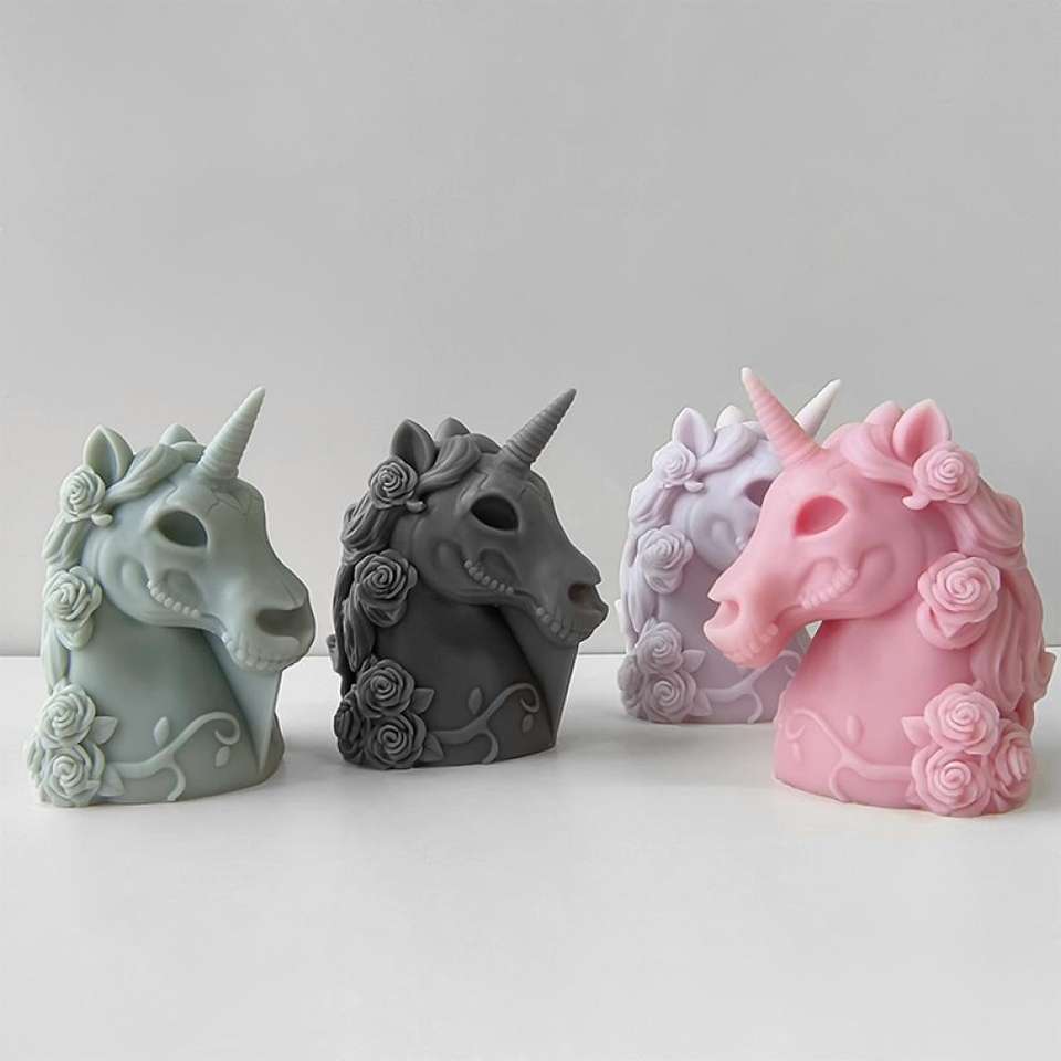 Unicorn Shaped Candle
