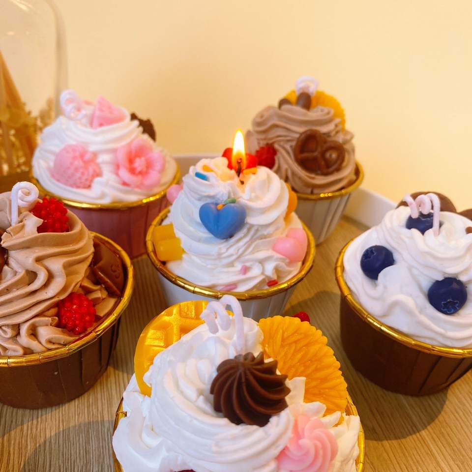 Cupcake Scented Candle Set