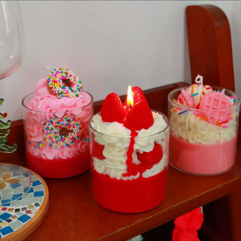 Layered Jelly Cake Candle