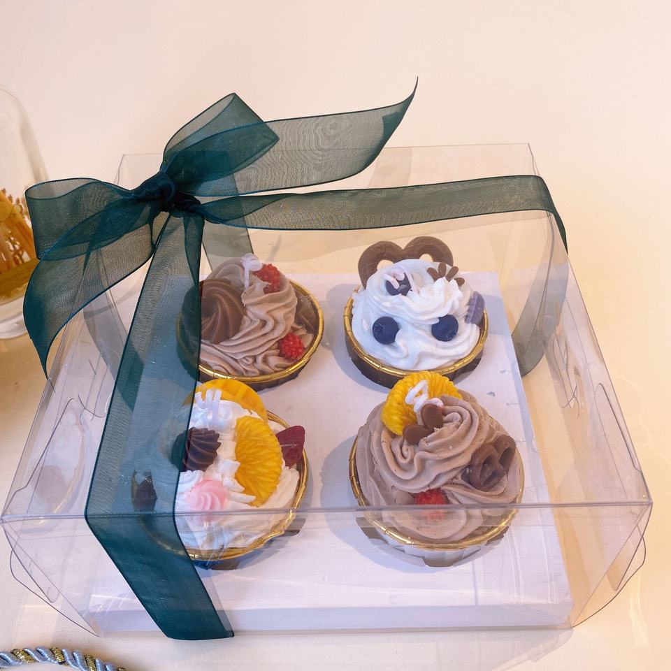 Cupcake Scented Candle Set