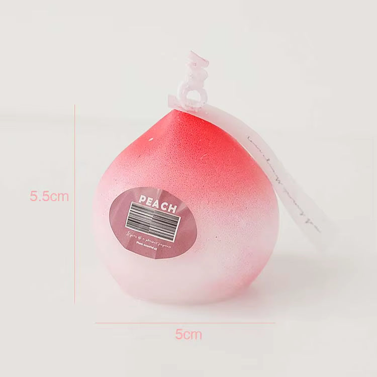 Honey Peach Scented Soy Wax Candle – Fruit-Shaped Home & Party Décor