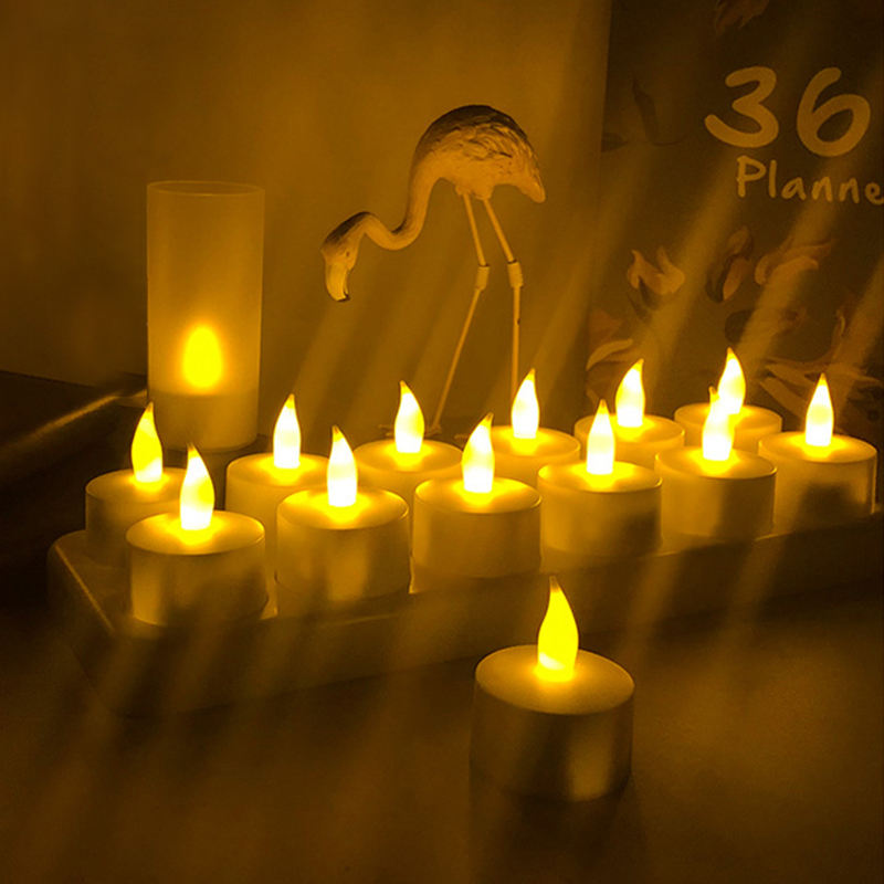 Realistic Flickering Flame LED Candle USB Rechargeable