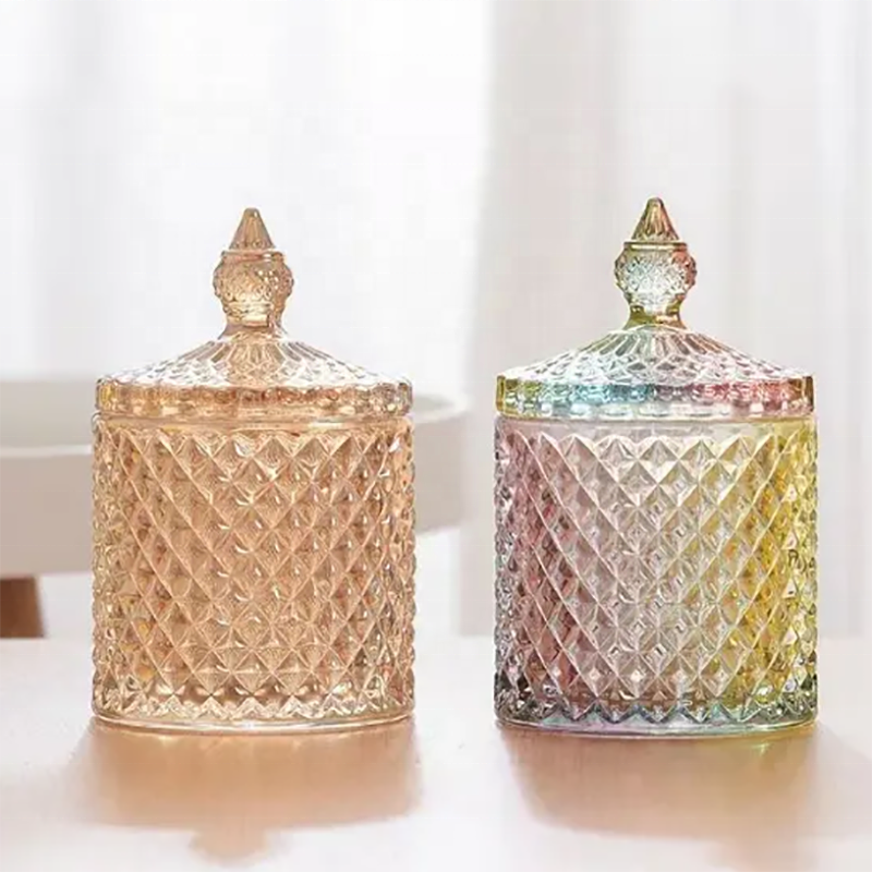 Wholesale Nordic Home Decor Wedding Luxury Glass Jar Candle Making Supplies