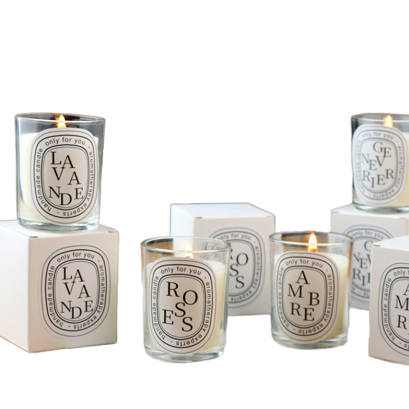 Luxury  Customized Private Label Soy  Wax  Scented  Glass  Candles