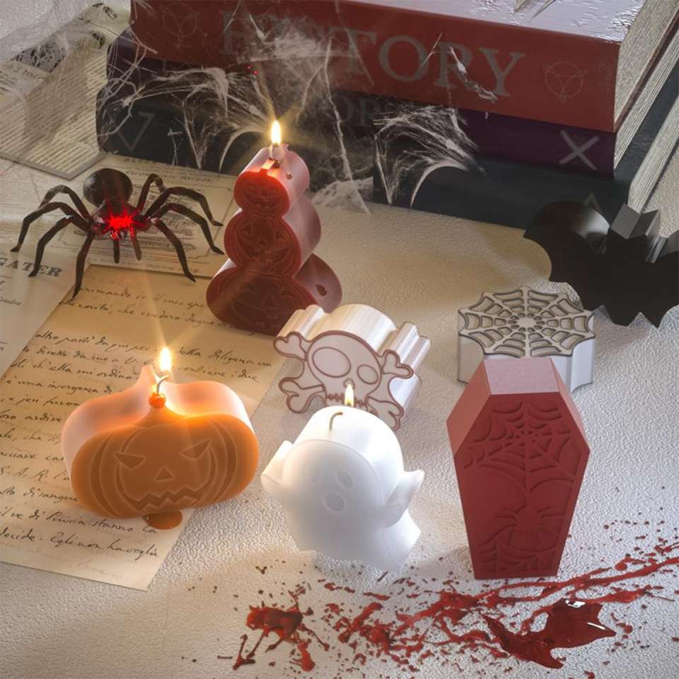 Halloween  DIY Coffin  Decoration  Candles
