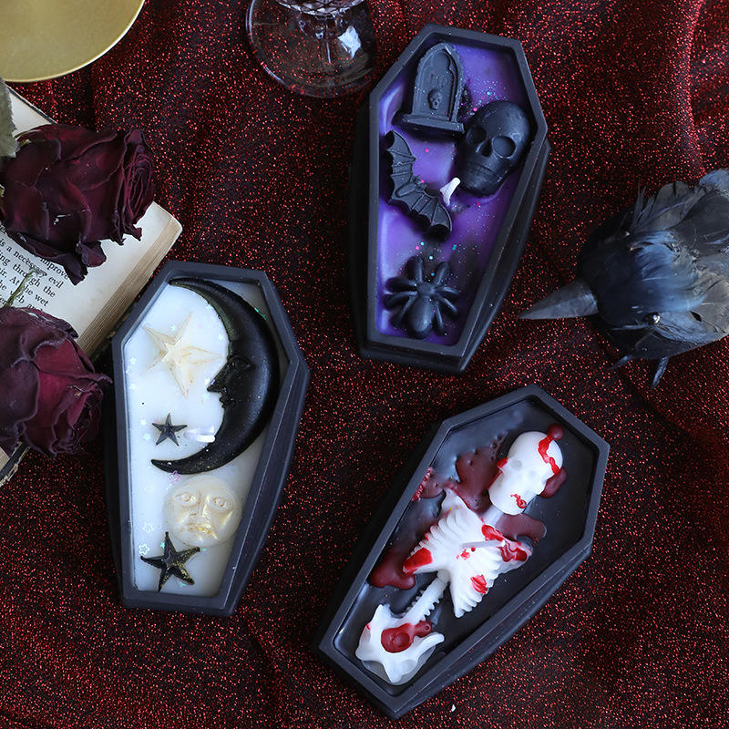 Vampire  Shaped  Aromatherapy Skull  Headstone  Candles
