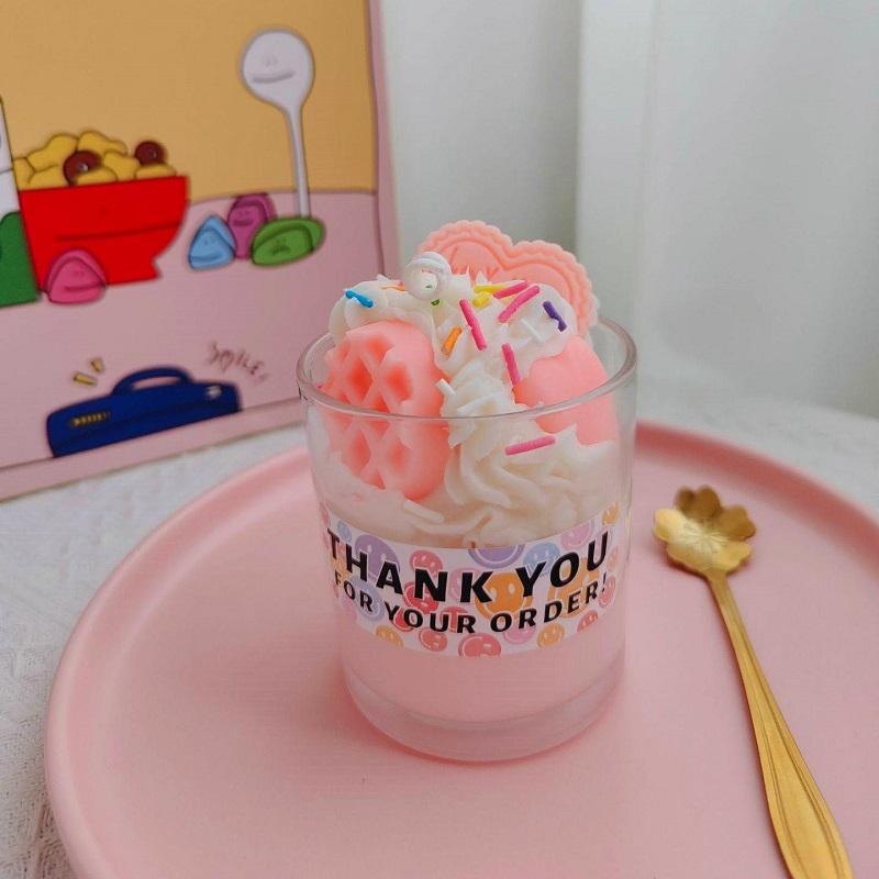 Cute Simulation Candles Fruit Creamy Cups