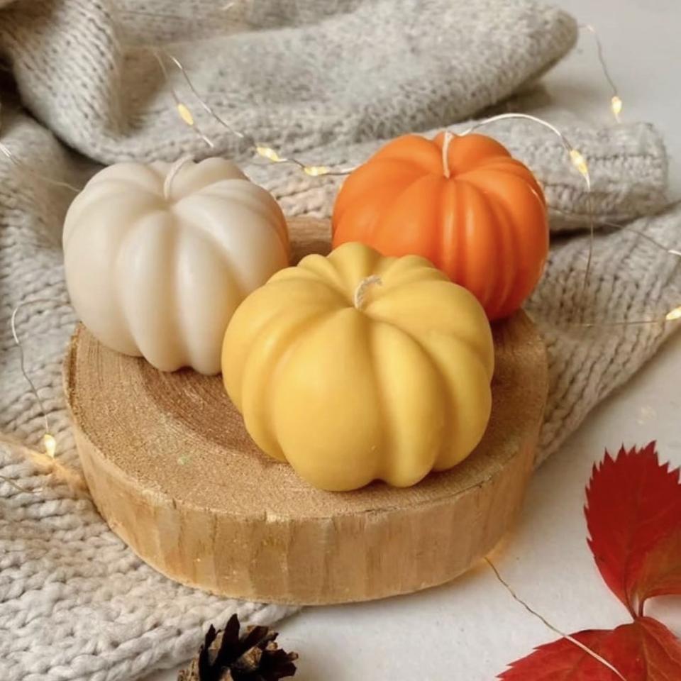 Halloween  Pumpkin  Shaped  Candle