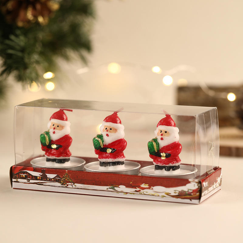 Creative  3-piece  Christmas  Handmade  scented  candle gift  set