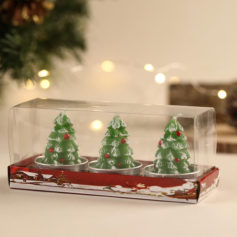 Creative  3-piece  Christmas  Handmade  scented  candle gift  set