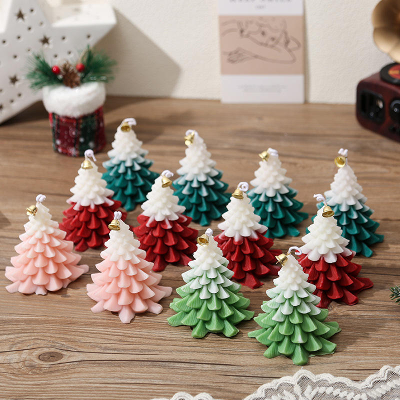 Creative  Multi-color Christmas  Tree  Candle