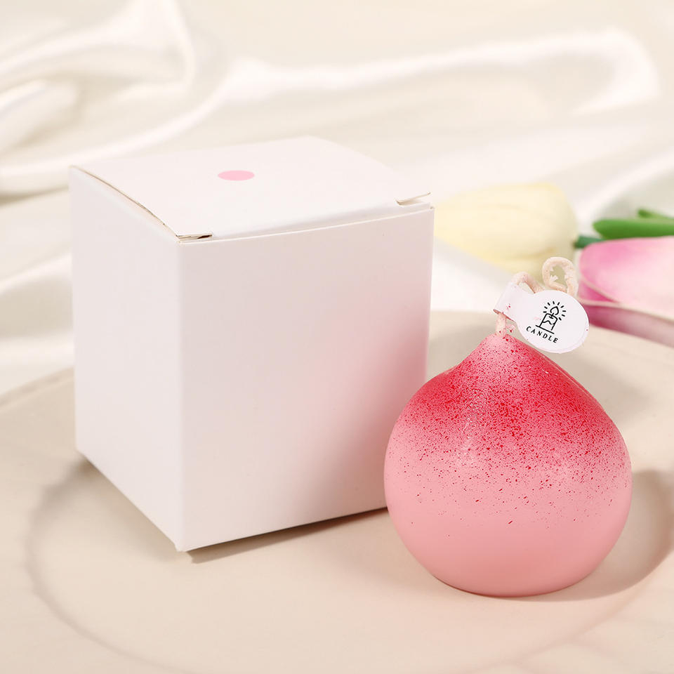 Wholesale Handmade Peach Shaped Candles