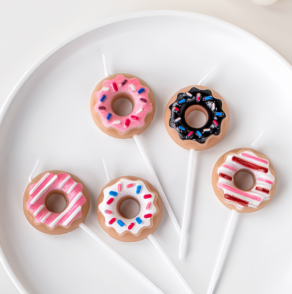 Unscented  Donuts  Candles